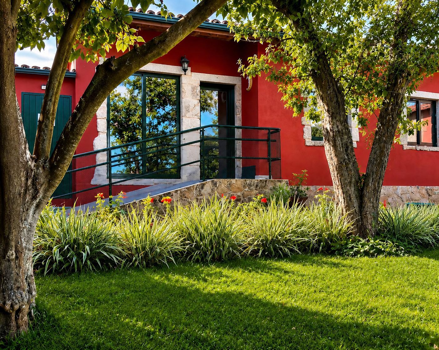 Exterior junto al apartamento Luna